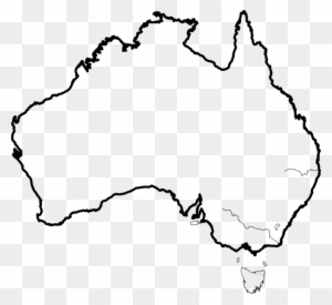A4 Outline Of Australia