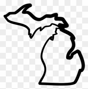 Pictures Of The State Of Michigan Map Clipart Best - Outline State Of Michigan Vector