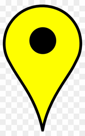 Map Pin Yellow Clip Art At Clker - Google Map Pin Yellow