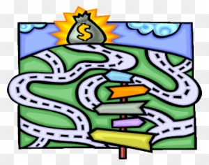 Amazing Roadmap Clipart Road Map Clip Art Clipart Best - Road Map To Money