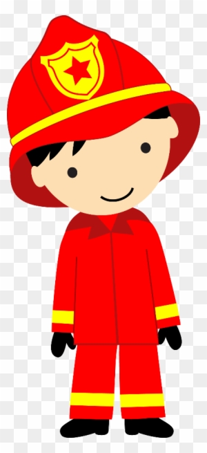 Bombeiros E Polícia - Fireman Kid Png