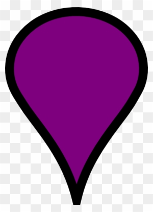 Map Clipart Google Map - Google Map Pin Purple