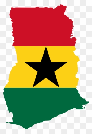 Ghana Clipart Clip Art Library - Ghana Flag Map