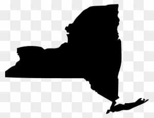 Clip Art New York - New York State Black