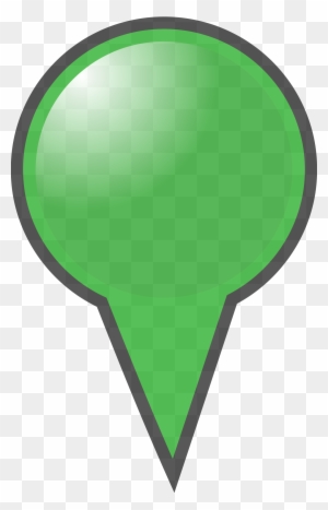 Map Clipart Marker - Map Marker Green Png
