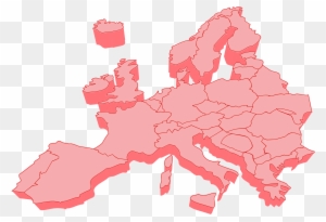 Clipart Europe Map - Europe Map Vector 3d