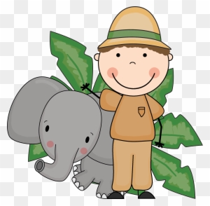 Brown Haired Boy Zoo Keeper - Cute Zoo Keeper Clipart - Free ... Girl Cartoon Zoo Keeper