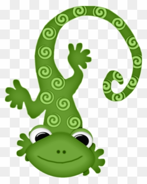 Scrapkit Cute Bugs And Co - Cute Green Lizard Clipart