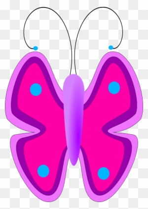 Free Vector Butterfly Clip Art - Animated Butterfly For Kids