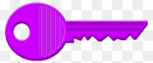 Vector Clip Art - Coloured Key Clip Art