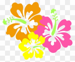 Hawaiian Luau Clip Art Border Clipart Free To Use Clip - Hibiscus Clip Art