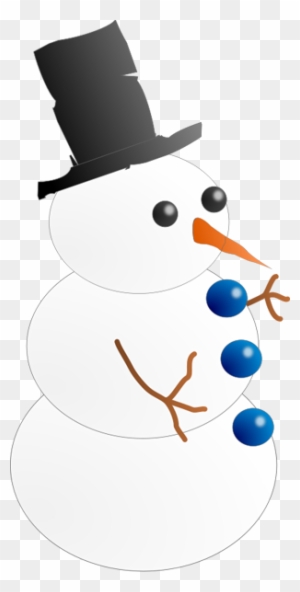 This Image Of A Snowman Wearing A Top Hat Is Pretty - Animated Clipart Snowman