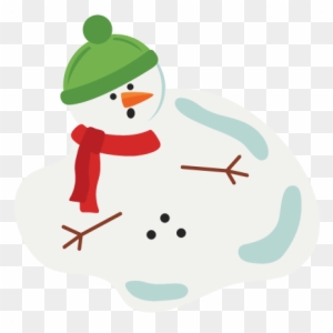 Melting Snowman Clipart - Svg File Melting Snowman