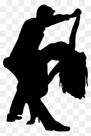 Romantic Dancers Silhouette Png Transparent Clip Art - Dancers Silhouette Png