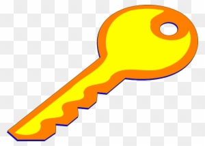 Yellow Orange Key Clip Art - Orange Yellow Clker