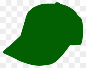 Cartoon Baseball Hat Clipart - Green Baseball Cap Clipart