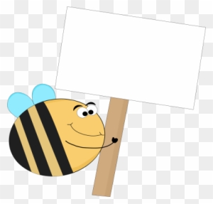 Funny Bee Blank Sign - Funny Blank