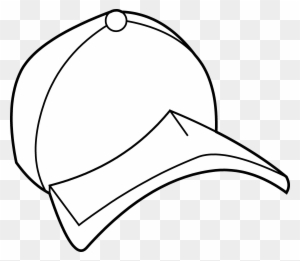 Baseball Cap Coloring Page - Baseball Cap