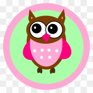 Pink Owl Tag Clip Art - Baby Shower Poems For Girl