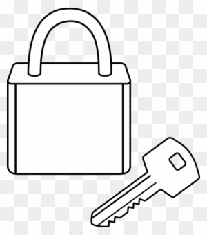 Key Black And White Photos Of Black Art Lock And Key - Lock Line Art