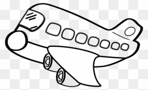 Airplane Clipart Black And White - Black And White Airplane Clip Art Free