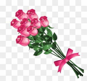 Transparent Pink Roses Bouquet Png Clipart Picture - Good Afternoon My Friend
