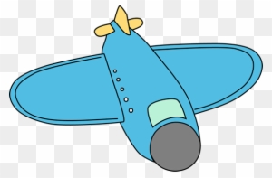 Big Blue Airplane - Airplane My Cute Graphics
