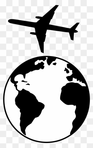 Airplane Clipart Black And White Free Images - Women's Voices For The Earth