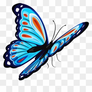 Download Blue Butterfly Png For Designing Projects - Png Butterfly