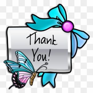 Google Clip Art Thank You Butterfly - Free Clipart Of Thank You