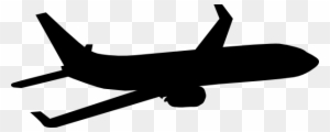 Aircraft Clipart Silhouette Pencil And In Color Clip - Plane Silhouette