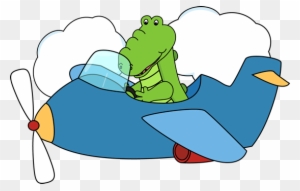 Airplane Clipart Wallpapers Airplane Clipart - Alligator In An Airplane