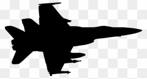 Jet Clipart War Plane - Military Plane Silhouette