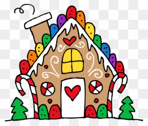 Free Christmas Clipart Gingerbread House - Christmas Food Clip Art
