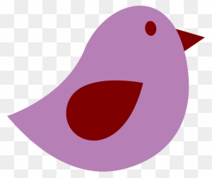Purple Bird Clip Art At Clker Com Vector Online Clipart - Purple Bird Clipart