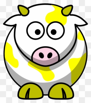 Yellow Cow Clip Art - Draw Cartoon Cow