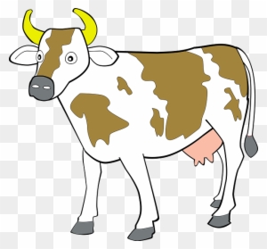Cow 7 Clip Art At Clker - Animals Clipart