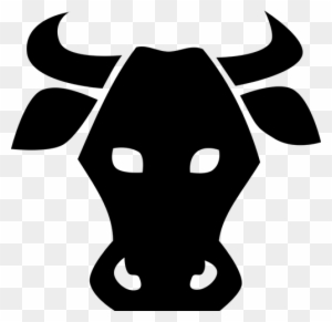 8049 cartoon cow head clip art public domain vectors stencil bull