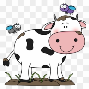 Cute Cow Clipart Cute Cow Clip Art Cow In The Mud With - Cow Cartoon