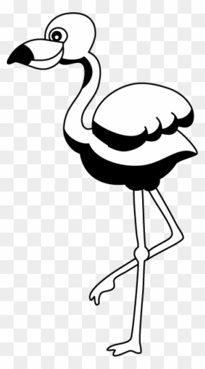 Flamingo Clip Art Free - Cute Flamingo Clip Art Black And White