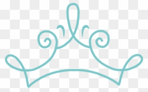 Princess Crown Blue Clip Art - Blue Princess Crown Clipart