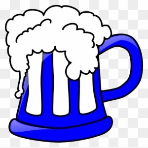 Blue Beer Mug Clip Art At Clker - Beer Clip Art