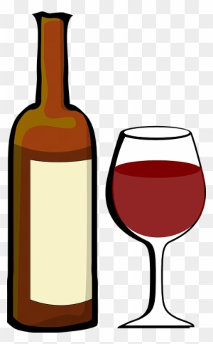 Alcohol Clip Art - Clipart Wine Glasses And Bottles