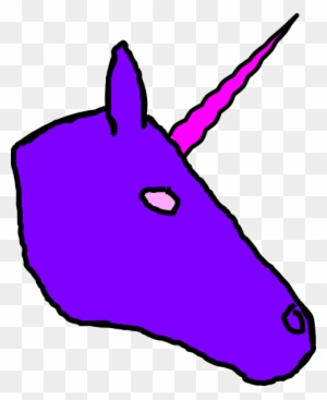 Purple Unicorn Clip Art