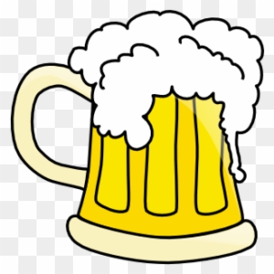 Free Beer Mug With Overflowing Beer Clip Art - Beer Mug Vector File