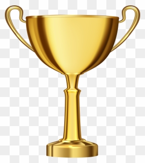 Golden Cup Award Transparent Png Clip Art - Transparent Trophy