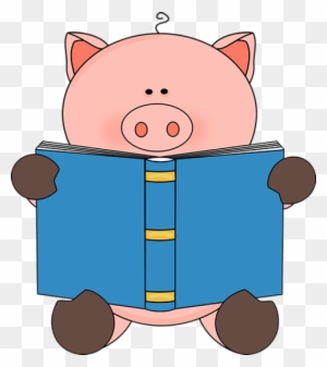 Pig Reading A Book - Pig Reading A Book