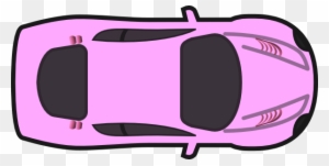 Cars Clip Art - Pink Car Top View