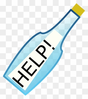 Help@ucd - Clipart Message In A Bottle