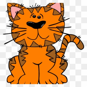 Free Cat Clipart Orange Tab Cat Clip Art At Clker Vector - Gambar Animasi Hewan Kucing